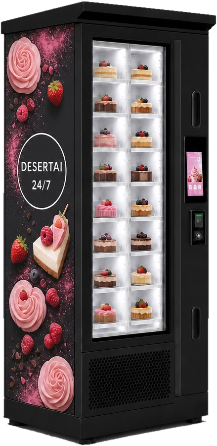 CakeVend vidaus pardavimo automatas – tortų, desertų ir kepinių automatai