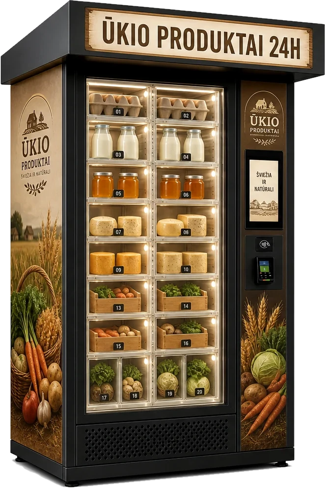 FarmVend — ūkininkų ir vietinės produkcijos automatai