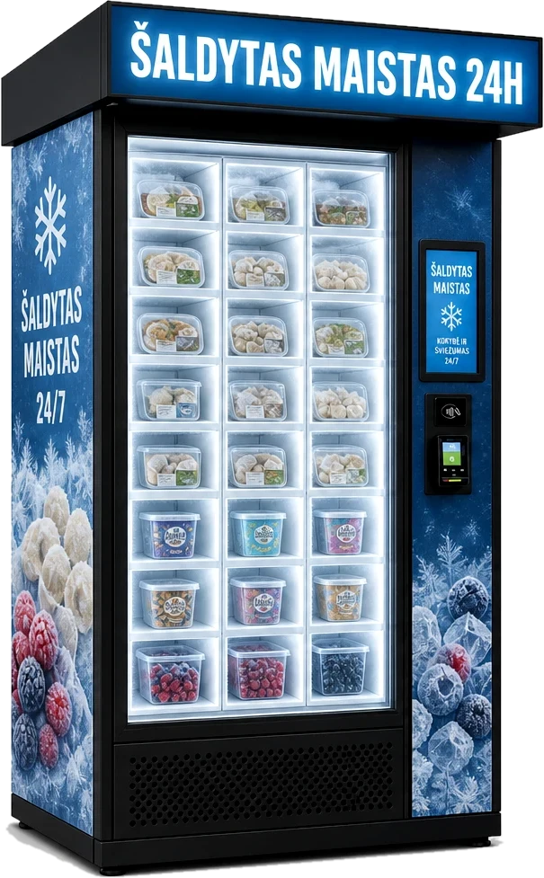 FrozenVend — šaldytos produkcijos automatai