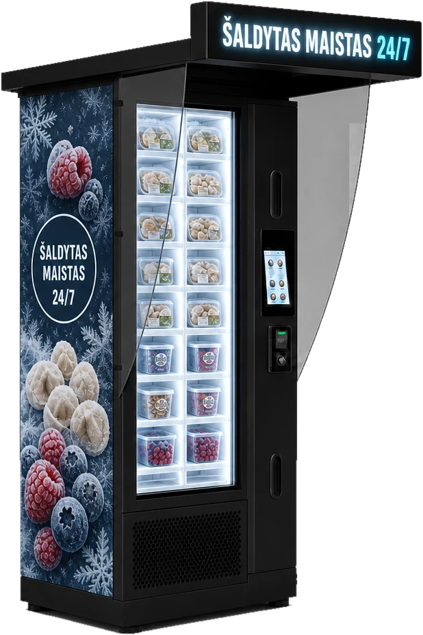 FrozenVend – šaldytos produkcijos automatai